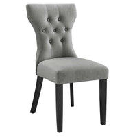 Modway - Silhouette Restauration Fauteuil d’appoint - Gris clair-Chaise de salle à manger moderne simple