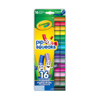 Marqueurs Pip-Squeaks Crayola, ensemble de 16-Ces mini-marqueurs Pip-Squeaks sont parfaitement adaptés aux petites mains des enfants. Votre enfant pourra les manipuler facilement