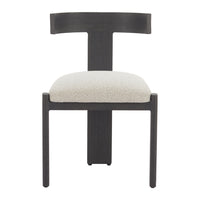 Zuo - Tiana Chaise de salle à manger - Noir/Beige-Tissu conçu pour l’extérieur