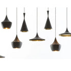 Plata Import - Lustre Carol 3-Extérieur noir, intérieur doré