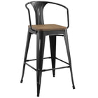 Modway - Promenade Tabouret de bar - Noir-Tabouret de bar style café et bistro