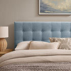 Modway - Emily Tissu tapis Tête de lit King Size, Bleu ciel-Quatre positions de montage