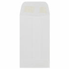 Jam Paper - Enveloppes pour pièces n° 3, 6,35 cm H x 11,4 cm l, Blanches, Paquet de 100-Dispose d'un rabat droit avec fermeture gommée et finition papier lisse