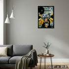 Mario Lemieux Pittsburgh Penguins Raising Cup sur toile - Toile encadree - 22" x 31"-Prêt à accrocher - livré entièrement assemblé