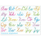 Ashley Productions - ASH97008 Intelligents Poly PosterMat Pals Économiseurs d'Espace - 13" x 9-1/2" - Cursive Traditionnelle - Ensemble de 10-Utilisez avec des marqueurs effaçables à sec ou à base d'eau et des crayons lavables. Surface inscriptible/effaçable.