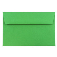 JAM Paper - Enveloppes d'invitation colorées A9 - 5,75 x 8,75 - vert recyclé - Paquet de 50-Caractéristiques de l'enveloppe : Fermeture à rabat droit en gomme, finition papier lisse de haute qualité, 30 % recyclé
