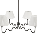Modway - Wave Gribouillis à 4 bras Lumière suspendue - Noir-ETL inscrit et approuvé