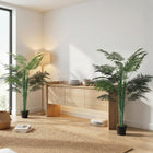 Outsunny - Palmier tropical artificiel 5 pi avec feuilles réalistes - vert - lot de 2-Cette plante comprend 31 feuilles qui apportent une sensation naturelle à votre pièce 