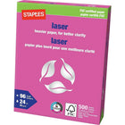 Papier laser certifié FSC de Staples, 24 lb, 8,5 po x 11 po, blanc, 500 feuilles-À utiliser avec les imprimantes laser