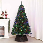 MotionGrey - Arbre de Noël artificiel - Sapin de 6 pieds avec branches articulées et lumières LED chaudes - Vert-9