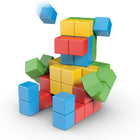 Geomag - Magicubes polychrome essayez-moi recyclé - Ensemble de 64-Meilleurs jouets d'apprentissage et de développement: Une excellente introduction aux aimants et aux concepts STEM, avec un bâton magnétique et un système de construction faciles. Ces jouets magnétiques pour les tout-petits retiendront leur attention tout en développant leur coordination et leur pensée critique.