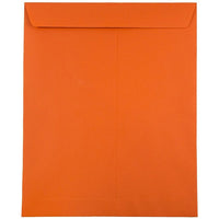 Env. catalogue, ouv. à lextrém/ferm. gomm,10x13po-Enveloppes de catalogue orange à ouverture latérale