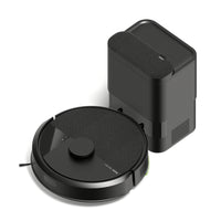 iRobot - Aspirateur robot Roomba 105 avec station de vidage automatique-Jusqu’à 75 jours de nettoyage mains libres. La saleté et la poussière sont éliminées définitivement, car elles sont vidées dans la station AutoEmpty dans un sac qui emprisonne et contient les débris pendant des mois. Quand vous le videz, il ne crée donc pas de dégât ni de nuage de poussière. Il suffit de jeter le sac usagé à la poubelle et d’en remettre un neuf dans la base : proprement et simplement