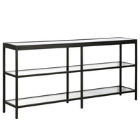 Hudson&Canal - Console Alexis 64" L - Bronze noirci-Un design contemporain moderne pour votre entrée, votre salon, votre bureau et plus encore
