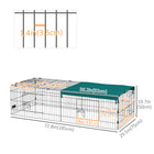 PawHut - Cage pour petits animaux pour poules, lapins, chinchillas 73 po x 30 po x 20 po-Les piquets de fixation au sol assurent la sécurité de l'animal et empêchent les fugues 