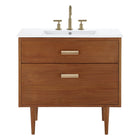 Modway - Cassia 36" Vanette de salle de bain - Blanc naturel-8