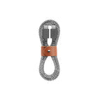 Native Union - Câble Belt USB-C vers USB-C 1,2m Cable - Zèbre-Une solution de charge quotidienne conçue avec la prise en charge de Power Delivery pour la charge la plus rapide jamais réalisée dans un style raffiné