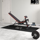 Soozier - Banc De Musculation Pliable Et Réglable - Banc D'entraînement Pour Développé Couché Et Abdos Avec Haltères-Solidité supérieure grâce au cadre en acier massif, supporte jusqu’à 265 lb  