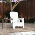 Suncast - Chaise Adirondack avec rangement - Blanc-Design unique avec rangement intégré de 8 gallons sous le siège.