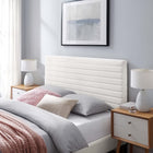 Modway - Tranquil Chenal Touffé Tête de lit King/King de Californie, Blanc-Rembourrage en mousse dense