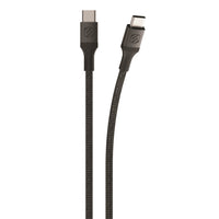 Scosche - câble de recharge USB-C à USB-C Strikeline 4 pi - noir-Connecteur d’alimentation USB de Type C : le câble de recharge de première qualité débite des transferts à haute vitesse, et permet la recharge et la synchronisation à haute efficacité des appareils équipés de port USB power delivery