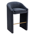 Zuo - Emas Tabouret de bar - Gris minuit-Design ergonomique