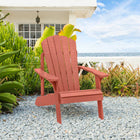 Backyard Lifestyles - Chaise Adirondack - Rouge-Résistant aux taches et facile à nettoyer.