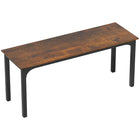 HOMCOM - Grand bureau d'ordinateur - 70,9 po L x 23,6 po l x 29,5 po H - brun rustique-Le style industriel et la surface marron rustique améliorent l'esthétique de la pièce