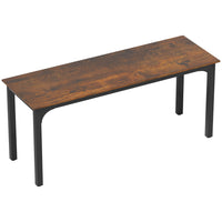HOMCOM - Grand bureau d'ordinateur - 70,9 po L x 23,6 po l x 29,5 po H - brun rustique-Le style industriel et la surface marron rustique améliorent l'esthétique de la pièce