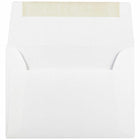 JAM Paper - Enveloppes d'invitation A2 Strathmore - 4,375 po x 5,75 po - Vélin blanc brillant - paquet de 50 (191151I)-Taille : A2 (4,38 x 5,75 pouces)