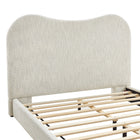 Modway - Seluna Boucle Lit plateforme Queen, Pearl-9