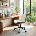 Zuo - Maker Chaise de bureau - Blanc-Supporte jusqu'à 330 lb