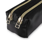 Mead - West Village Pochette à double fermeture éclair, noir-Compacte et facile à transporter : format mince qui se glisse aisément dans les sacs à dos, sacs à main, fourre-tout ou porte documents