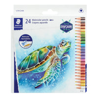 Staedtler - Crayon pour aquarelle triangulaire - assorti - Paquet de 24-Utilisez humide
ou sec pour différents effets