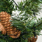HOMCOM - Arbre de Noël artificiel pré-éclairé de 6pi - pointes enneigées-Il est peu probable que les branches ignifuges prennent feu ou causent de graves dommages domestiques  