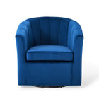 Modway - Prospect Performance Velvet Fauteuil pivotant - Marine-Capacité de poids maximale : 331 lb