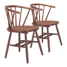 Zuo - Stenger Chaise de salle à manger - Noyer - Ensemble de 2-Assemblage requis