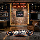Edmonton Oilers Connor McDavid Leon Draisaitl Zach Hyman and Ryan Nugent-Hopkins - Impression encadree - 36" x 28"-Sous licence officielle de la LNH et de l'AJLNH