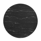 Modway - Verne 40 po Marbre artificiel Table à manger, Or Noir-Anneau de pied non marqué