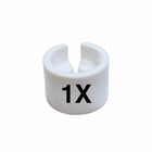 Eddie's - Marqueurs de taille mini pour cintres - 1X - Sizer blanc avec impression noire - Paquet de 100-Repères de taille pour les cintres