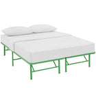 Modway - Horizon Acier inoxydable Cadre de lit queen-lit, Vert-Cadre de lit à plateforme moderne