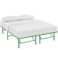 Modway - Horizon Acier inoxydable Cadre de lit queen-lit, Vert-Cadre de lit à plateforme moderne