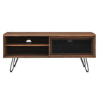 Modway - Nomad 47 po Meuble TV, Noyer-Tampons en caoutchouc non marquants
