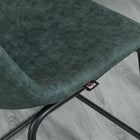 HOMCOM - Tabourets de bar hauteur comptoir avec dossier - vert foncé - paquet de 2-Convient à une hauteur de comptoir de 35,8 po (91 cm) 
