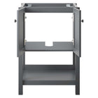 Modway - Steam Armoire de toilette de salle de bain (lavabo non inclus) - Gris-9