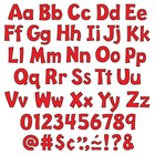 TREND enterprises, Inc - Ensemble de lettres prédécoupées, couleur rouge, police ludique, caractères majuscules et minuscule, 10.2 cm de hauteur, 216 pièces -La police de caractères contemporaine est facile à lire à distance. Utilisation dans les salles de classe, les magasins, les bureaux, les espaces de réunion