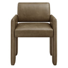 Modway - Daven Cuir végane Fauteuil à manger - Champignon-8