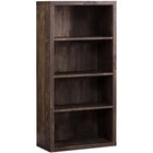 Monarch Specialties - 7404 48 po H Etagere - Faux Bois Brun/Tablettes Ajustable-Beaucoup d'espace de rangement avec 3 tablettes réglables à panneaux épais - 1 tablette fixe