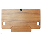Rocelco - Ensemble de rehausse de bureau de luxe à hauteur ajustable de 46" et support au sol - Teck / Noir-SURFACE DE TRAVAIL EXTRA LARGE: Le bureau de 45.75 "de large sur 23.25" de profondeur peut contenir jusqu'à 3 moniteurs de taille moyenne ou deux grands moniteurs et le plateau de clavier rétractable de 25.75" de large sur 11.25" de profondeur peut contenir un ordinateur portable si nécessaire