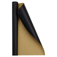 JAM PAPER - Papier d'emballage kraft - 43 cm x 46 cm - JAM PAPER - Papier kraft noir - Paquet de 2-Couleur : Papier kraft noir